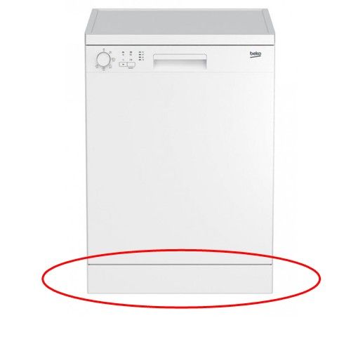 Carcasa Frontal Inferior Lavavajillas Beko DFN05321W SWAP/USADO