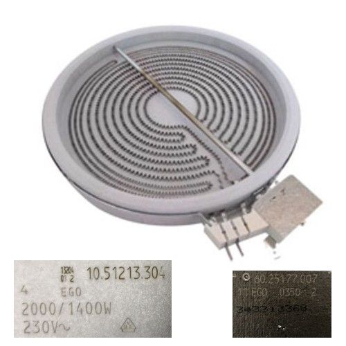 Resistencia Vitro TEKA VRTC-90, 60.25177.007, 10.51213.304 2000/1400W SWAP