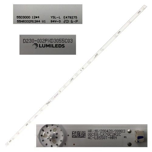 Tira 12 LEDS XIAOMI L55M5-5ASP 4C-LB550T-HRN, D230-002PXD3055C03 YSL-L