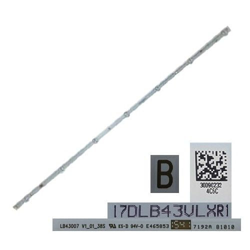 Tira 7 leds TIPO B LB43007 V1_01_38S, 17DLB43ULXR1 Telefunke TE43282N25CXK (SWAP)