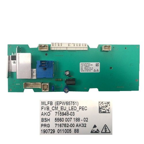 Módulo Electrónico Lavadora Bosch WAE20067ES/B5 EPW65751 715948-03 SWAP/USADO