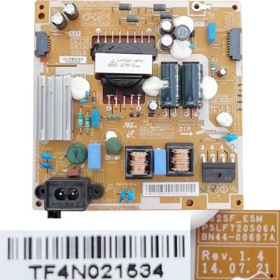 Fuente Alimentación SAMSUNG UE32J5100AW, BN44-00697A REV. 1.4, PSLF720S06A