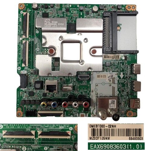Placa Main LG 55UN71006LB EAX69083603(1.0) OMEBTOOO-02NH