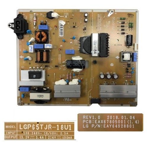 Fuente Alimentación LG 65UM7100PLA EAX67805001(1.4) EAY64928801