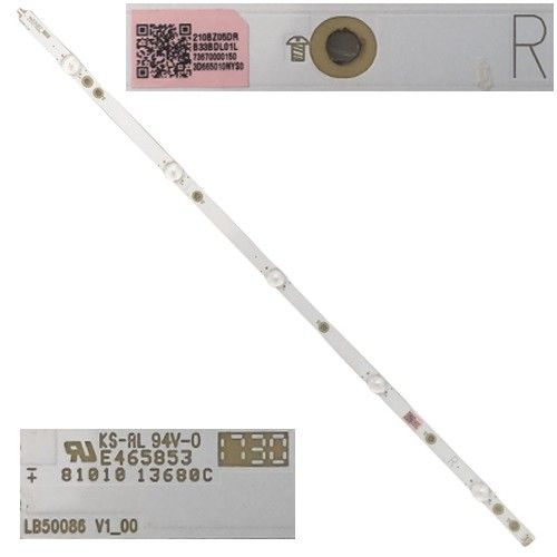 Tira 5 leds PHILIPS 50PUS6162/12 LB50086 V1_00 E465853 210BZ05DR TYPE R