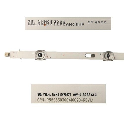 Tira 10 leds Samsung UE55TU8005K CRH-P55S63030041002B-REV1.1