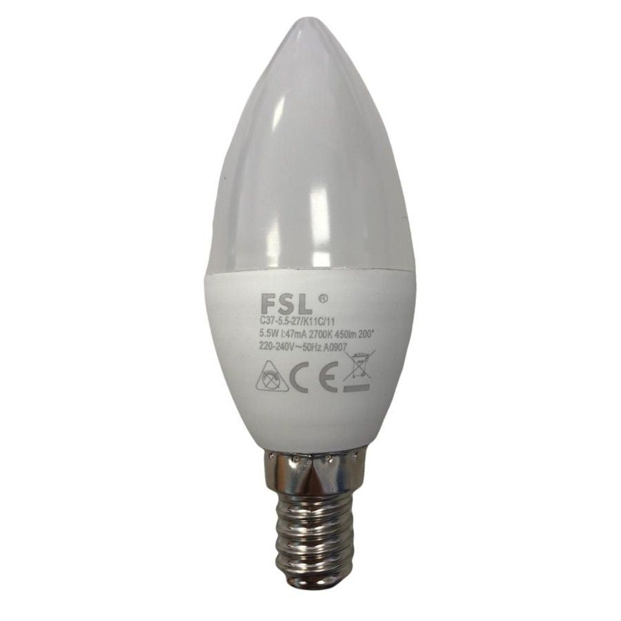 Bombilla campana Cata TF-5260 WH / L C37-5.5-27/K11C/11 5.5W 2700K 450 lm