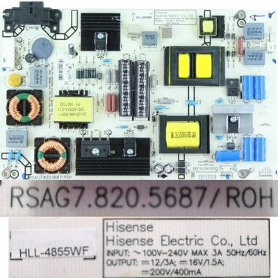 Fuente Alimentación RSAG7.820.5687/ROH HLL-4855WF, Hisense LTDN42K320UWSEU