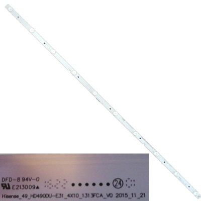 Tira 10 Led HISENSE H49M3000 HD490DU