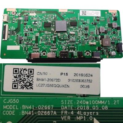 Placa Main BN41-2667A, BN91-20672D, Samsung C27JG56QQU