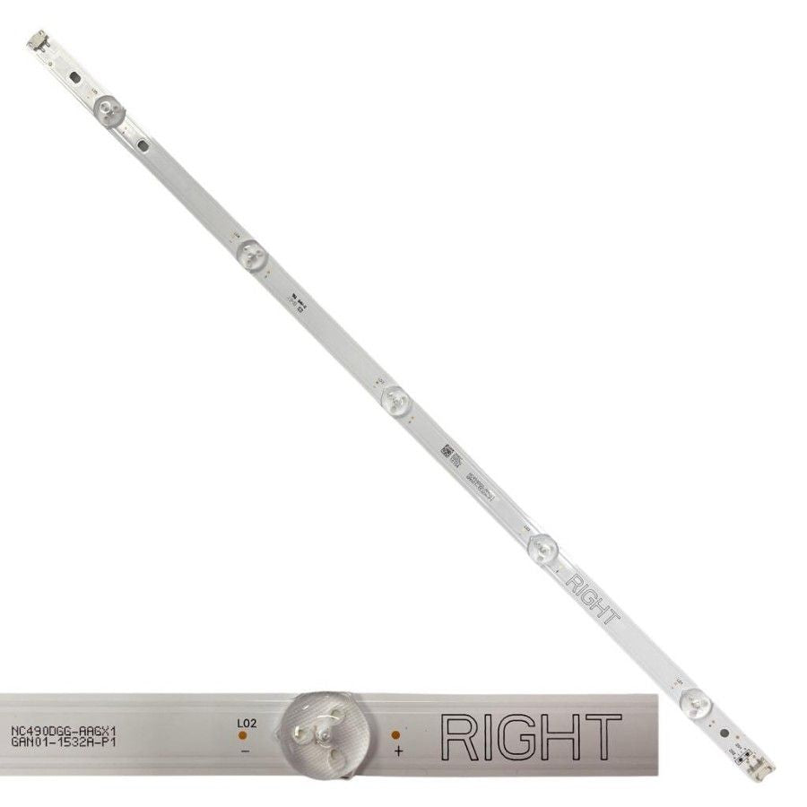 Tira 5 leds HC490DGG-AAGX1 RIGHT LG 49UM7100PLB SWAP/ DE DESMONTAJE