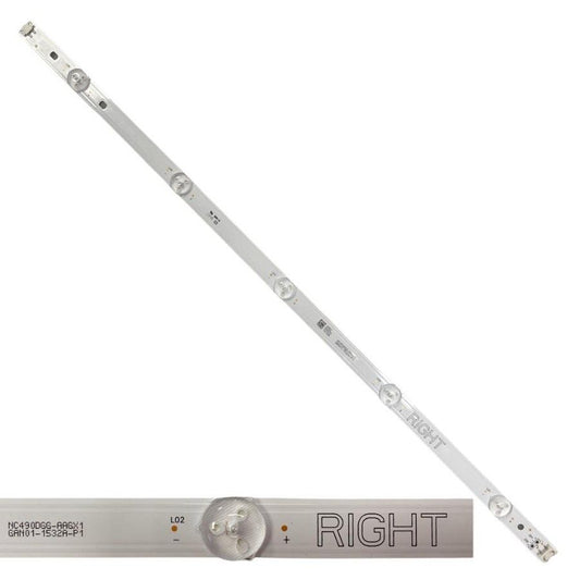 Tira 5 leds HC490DGG-AAGX1 RIGHT LG 49UM7100PLB SWAP/ DE DESMONTAJE