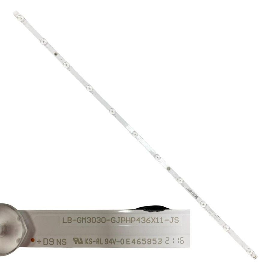 Tira 11 leds PHILIPS 43PUS8506/12 LB-GM3030-GJPHP436X11-JS swap / de desmontaje