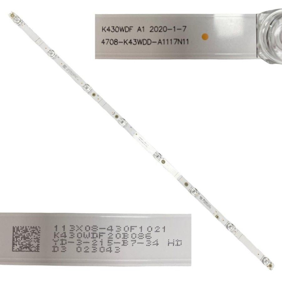 Tira 8 Leds Blaupunk BS43030120B K430WDF 4708-K43WDD-A1117N11 E465853 471R1P53