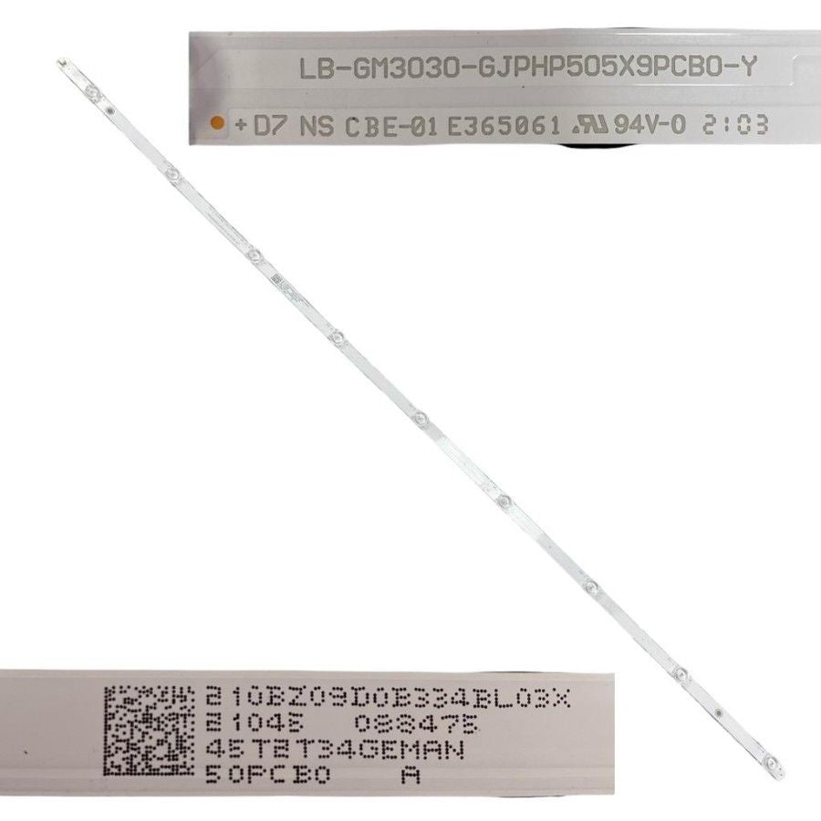 Tira 9 Leds Philips 50PUS7855/12 LB-GM3030-GJPHP505X9PCB0-Y swap / de desmontaje