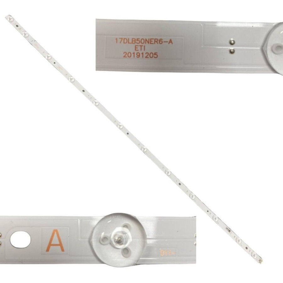 Tira 12 leds JVC LT-50VU3000 TYPE A 17DLB50NER6-A swap / de desmontaje