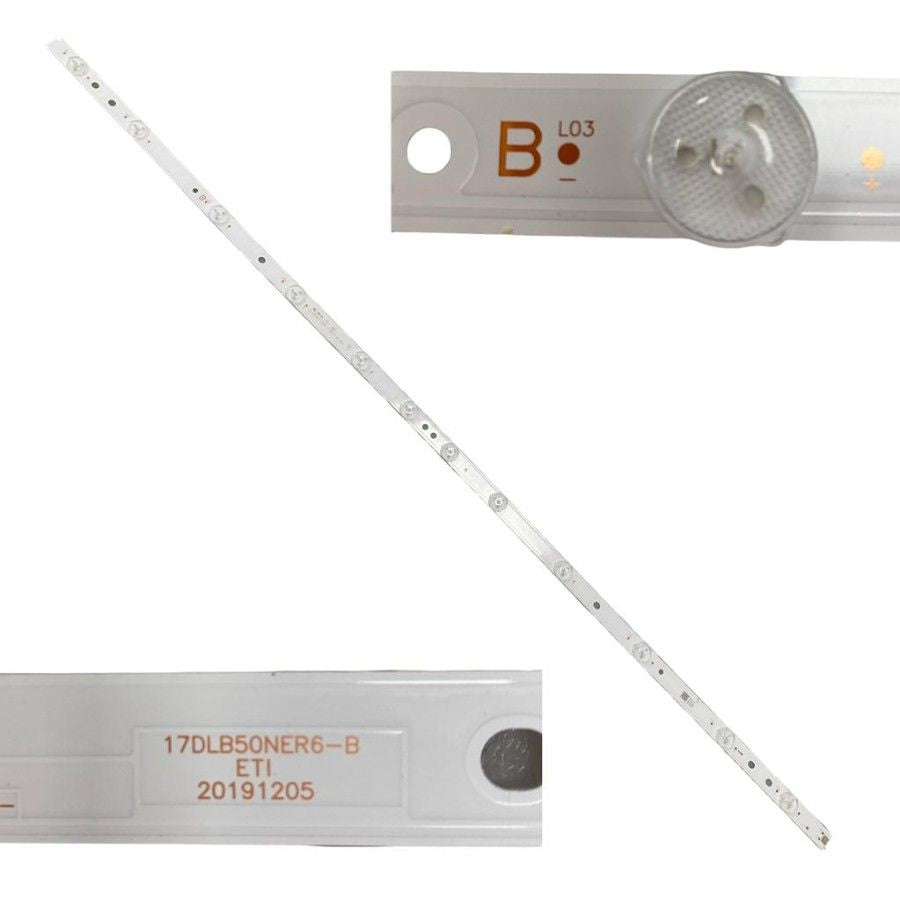 Tira 12 leds JVC LT-50VU3000 TYPE B 17DLB50NER6-B swap / de desmontaje