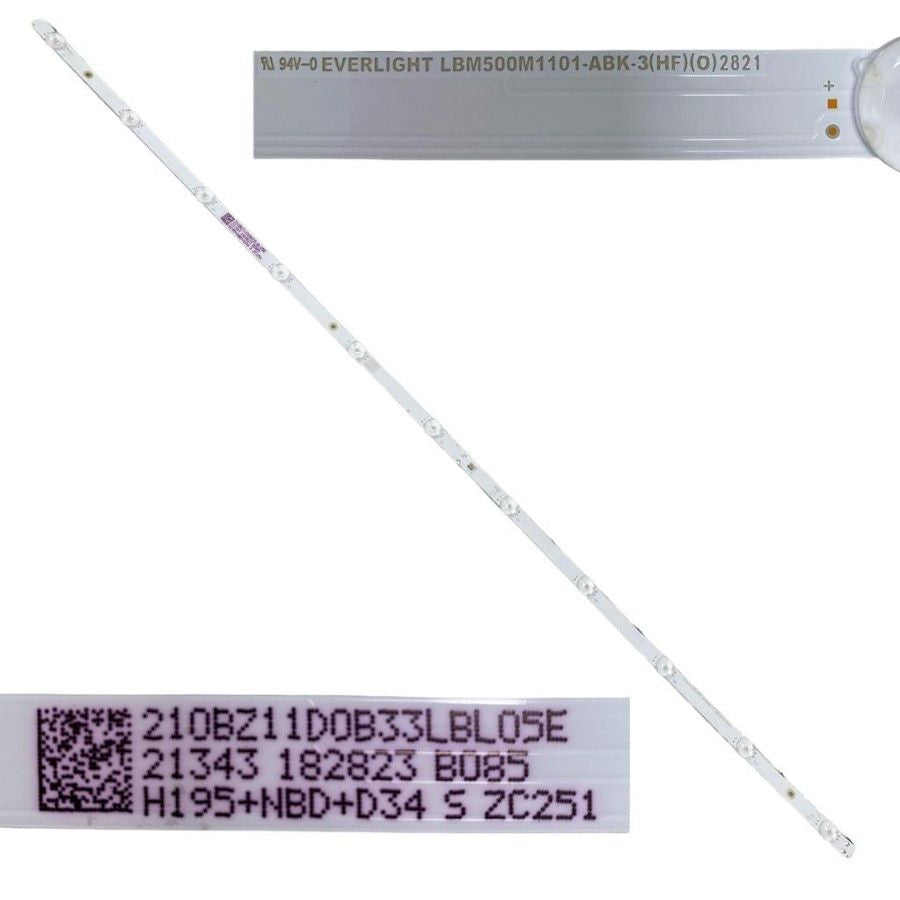 Tira 11 leds PHILIPS 50PUS7406/12 LBM500M1101-ABK-3 210BZ11D0B33LBL05E swap / de desmontaje