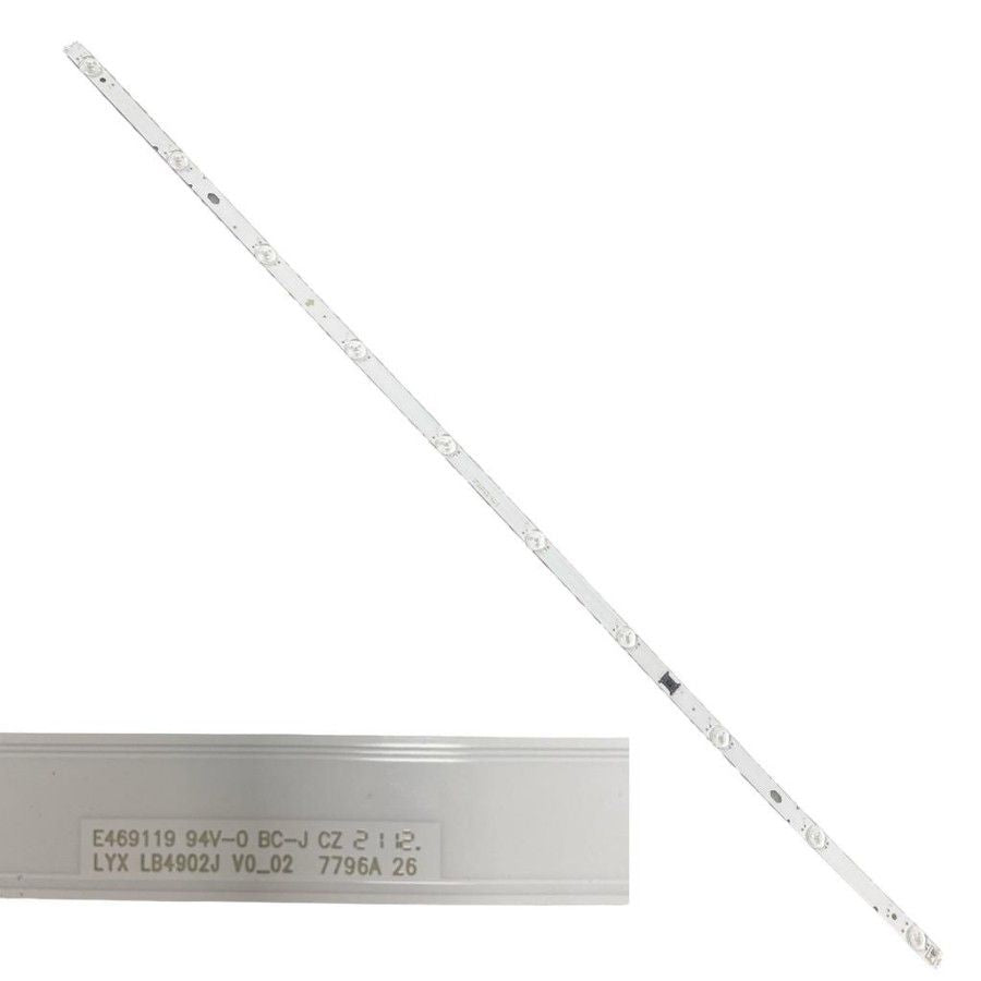 Tira 10 leds SONY KD-50X89J E469119 LB4902J V0_02 7796A 7796A swap / de desmontaje
