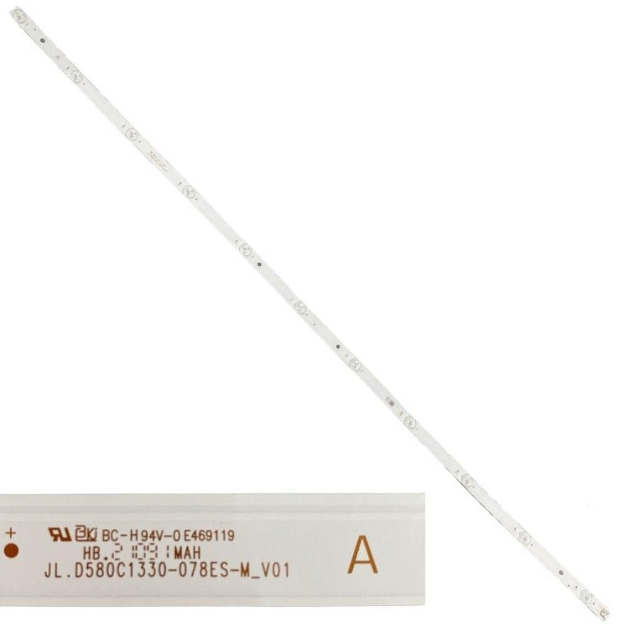 Tira 11 Leds Toshiba 58UA3A63DG JL.D580D1330-078ES-M_V01 TYPE A swap / de desmontaje