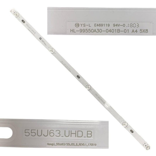 Tira 4 leds LG 55UK6100PLB 55UJ63.UHD.B HL-99550A30-0401B-01