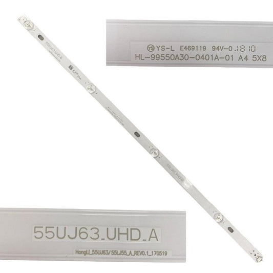 Tira 4 leds LG 55UK6100PLB 55UJ63.UHD.A HL-99550A30-0401A-01
