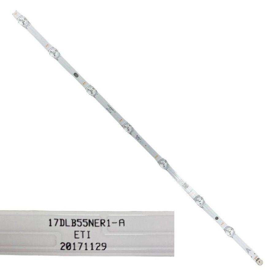 Tira 7 leds Hitachi 55HK6000 TYPE A 17DLB55NERI-A swap / usado