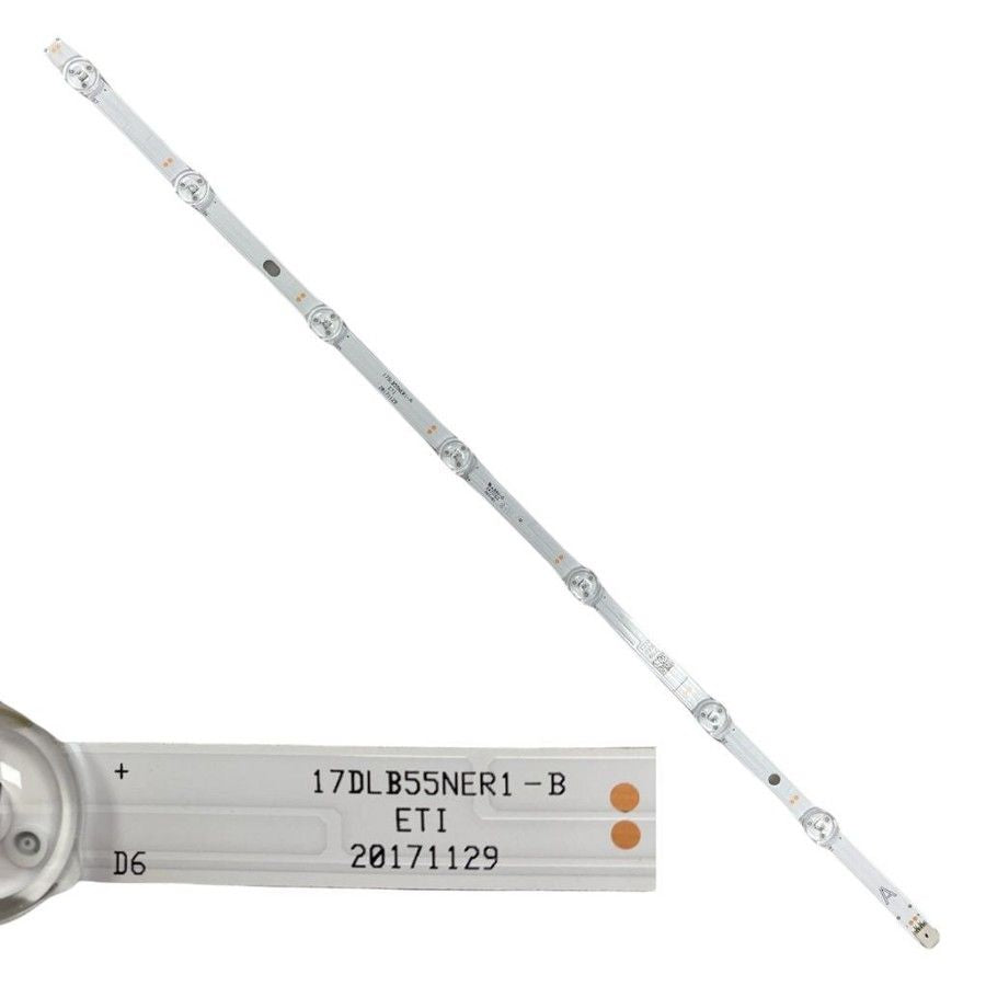 Tira 7 leds Hitachi 55HK6000 TYPE B 17DLB55NERI-B swap / usado