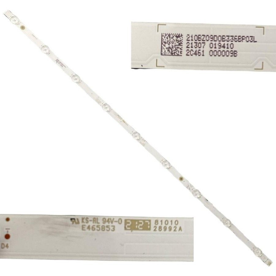 Tira 9 leds PHILIPS 65PUS8506/12 LB6508W E465853 swap / de desmontaje
