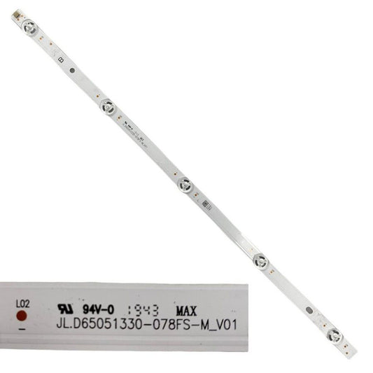 Tira 5  leds JVC LT-65VU3000 JL.D65051330-078FS-M_V01 Type b swap de desmontaje