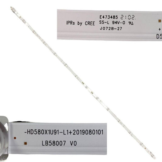 Tira 14 Leds Hisense 58AE700F HD580X1U91 LB58007 swap de desmontaje