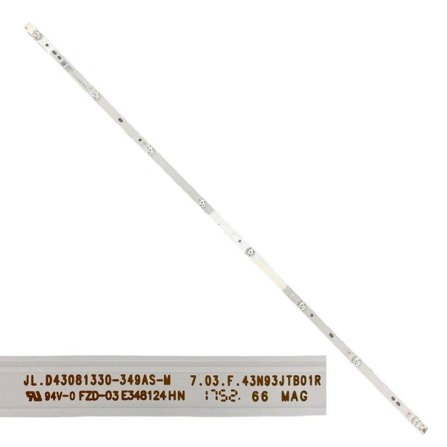 Tira 8 leds Nevir NVR-7802-43FHD JL.D43081330-349AS-M 43N93JTB01R swap de desmontaje