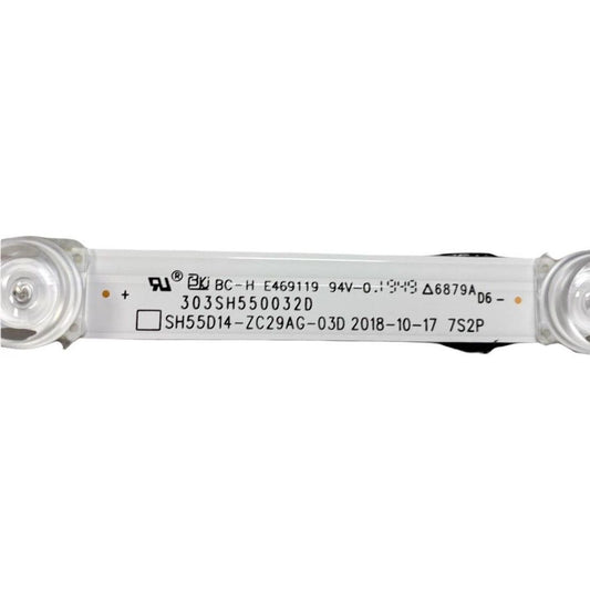 Tira 12 leds HISENSE 55AE7400F JHD550X3Y81-TAL2 SH55D12-ZC46AG-03 303SH550036 swap de desontaje