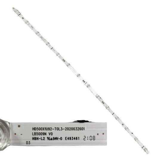 Tira 14 leds HISENSE 50AE7000F HD500X1U92-TOL3-2020032601 LB5009N swap de desmontaje