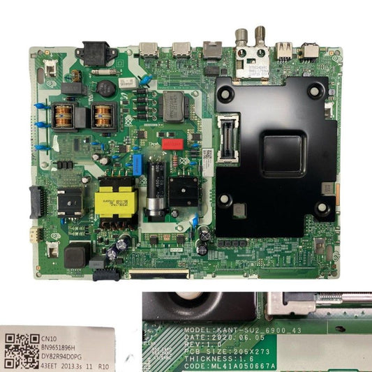 Placa Main Samsung UE43TU7095U BN9651896H KANT-SU2_6900_43_WW swap de desmontaje