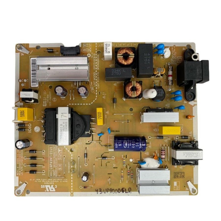 Fuente Alimentación LG 43UP80006LR EAX69502102(1.0) EAY65895502 LGP43NT-21U1