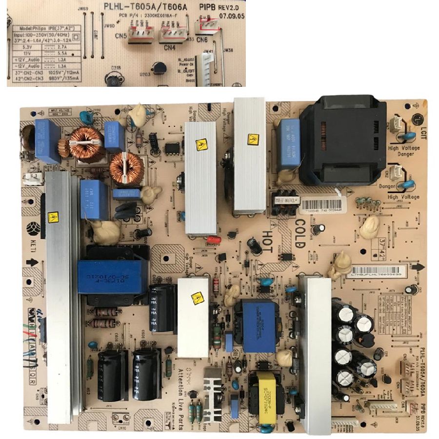 Fuente Alimentacion Philips PLHL-T605A/T606A 2300KEG018AF Philips 42PFL5522D/12