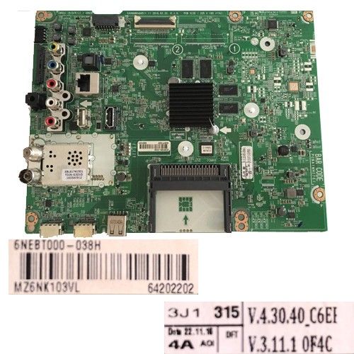 Placa Main LG 49UH661V EAX66804605(1.1) 67EBT000-038H