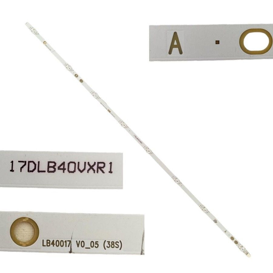 Tira 8 leds Telefunken TE40282N25CXH LB40017 V0_05 17DLB40VXR1 TYPE A swap de desmontaje
