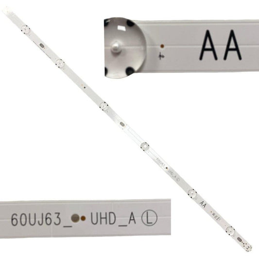 Tira 6 Leds LG 60UJ630V 60UJ63_UHD_A L AA EAV63673006 swap de desmontaje