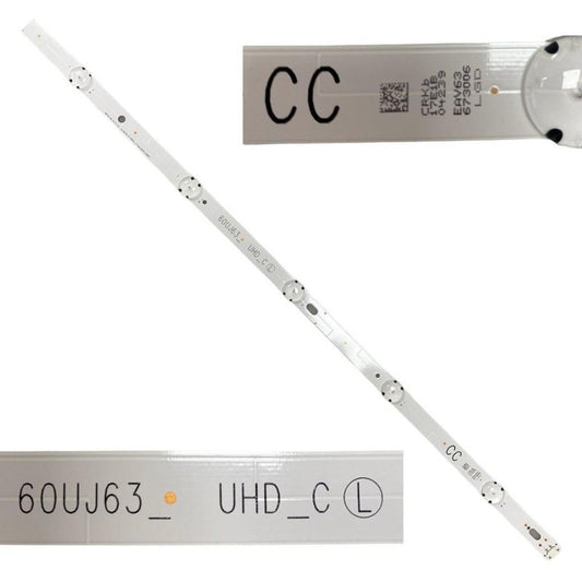 Tira 5 Leds LG 60UJ630V 60UJ63_UHD_C L CC EAV63673006 swap de desmontaje
