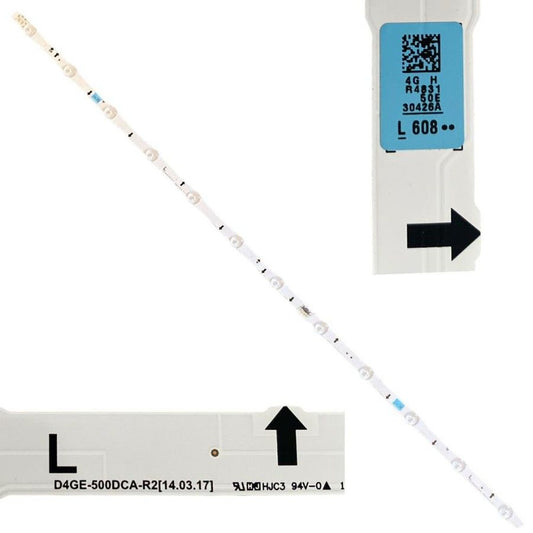 Tira 12 Leds Samsung UE50J6200AK BN96-30425A D4GE-500DCA-R2 swap de desmontaje