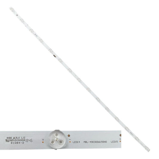 Tira 15 leds Sony KD-49XG9005 MBL-49030D615SN0 E313218  swap de desmontaje