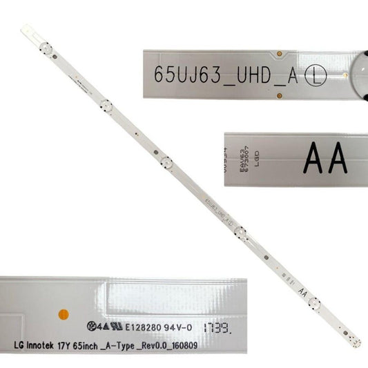 Tira 5 leds LG 65UJ634V AA 65UJ63_UHD_A L 65Inch_A-Type_Rev0.0_160809