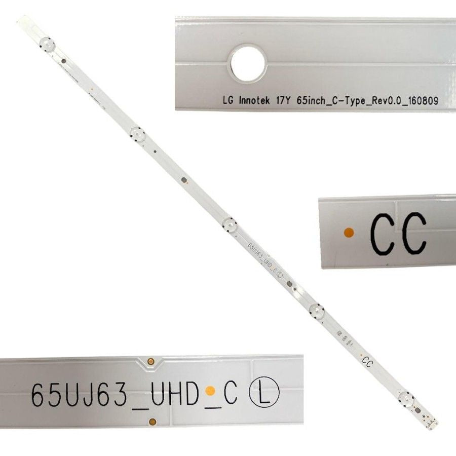Tira 5 leds LG 65UJ634V CC 65UJ63_UHD_C L 65Inch_C-Type_Rev0.0_160809