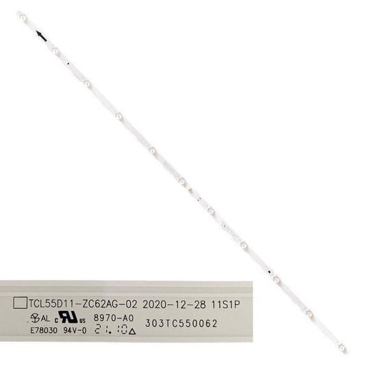 Tira 11 LEDS XIAOMI L55M6-6AEU TCL55D11-ZC62AG-02 303TC550062 swap de desmontaje